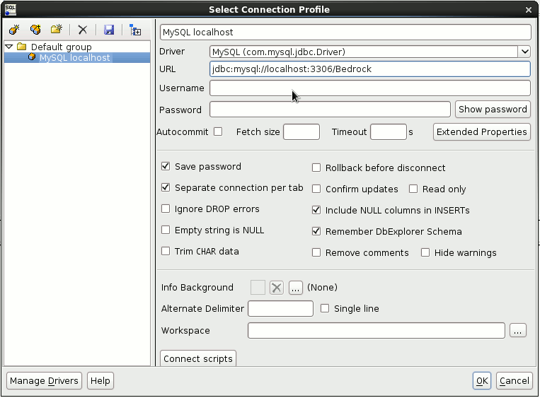 connect to oracle database workbench