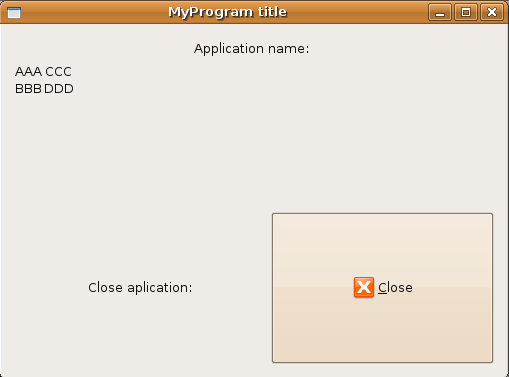 pyGTK window