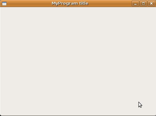 pyGTK window